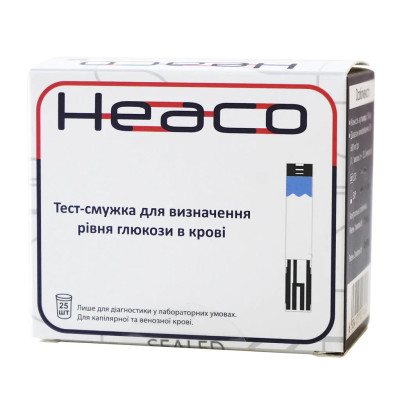 Тест полоски к глюкометру Heaco Safe AQ Voice (25 шт)