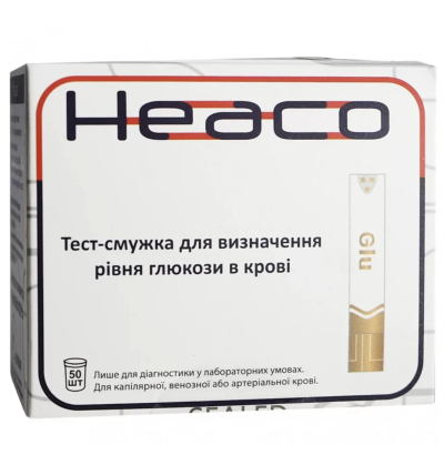Тест полоски к глюкометру Heaco Gold AQ Plus (50 шт)