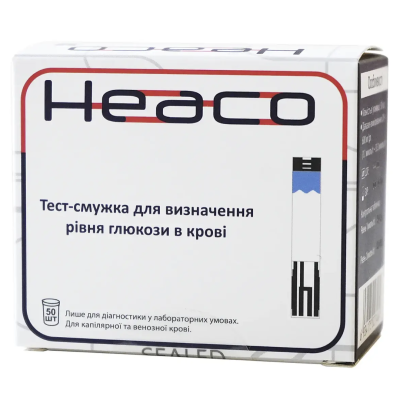 Тест полоски к глюкометру Heaco Safe AQ Voice (50 шт)